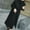 Black, variant on Pntutb Womens Fall Fashion,Women Winter Warm Trench Long Coat Outwear Lapel Wool Jacket Overcoat Plus