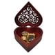 thumbnail image 3 of Caja de Música de Cuerda con Mecanismo Vintage de Madera Tallada en Forma de Corazón. Regalo Musical para Tu Pareja, Novia, Esposa o para el Día de la Madre., 3 of 5