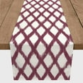 thumbnail image 3 of Creative Products Painted Diamond Pattern Burgundy 16x90 Poly Twill Table Runner, 3 of 3