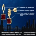 thumbnail image 2 of Gem Stone King 10K Yellow Gold Red Garnet Dangle Earrings for Women | 3.60 Cttw | Gemstone January Birthstone | Emerald Cut 7X5MM, 2 of 6
