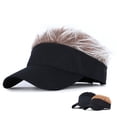 thumbnail image 3 of Universal Fashion Wig Cap Adjustable Baseball Hat with Hair, 3 of 8