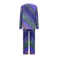 thumbnail image 5 of Ensembles de Pyjama pour Femmes 2 Pcs, Ensemble de Pyjama Décontracté Uni pour Dames avec Haut et Pantalon, 5 of 5