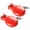 Red, variant on 2 Pcs Flamenco Dance Castanets with String Wood Spanish Castanet for Kids Adults