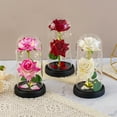 thumbnail image 4 of Forever Preserved Rose Flower Birthday Valentine's Day Gifts for Women Light Up Rose Flowers in Glass Dome for Her,Wife,Thanksgiving,Anniversary, 4 of 5