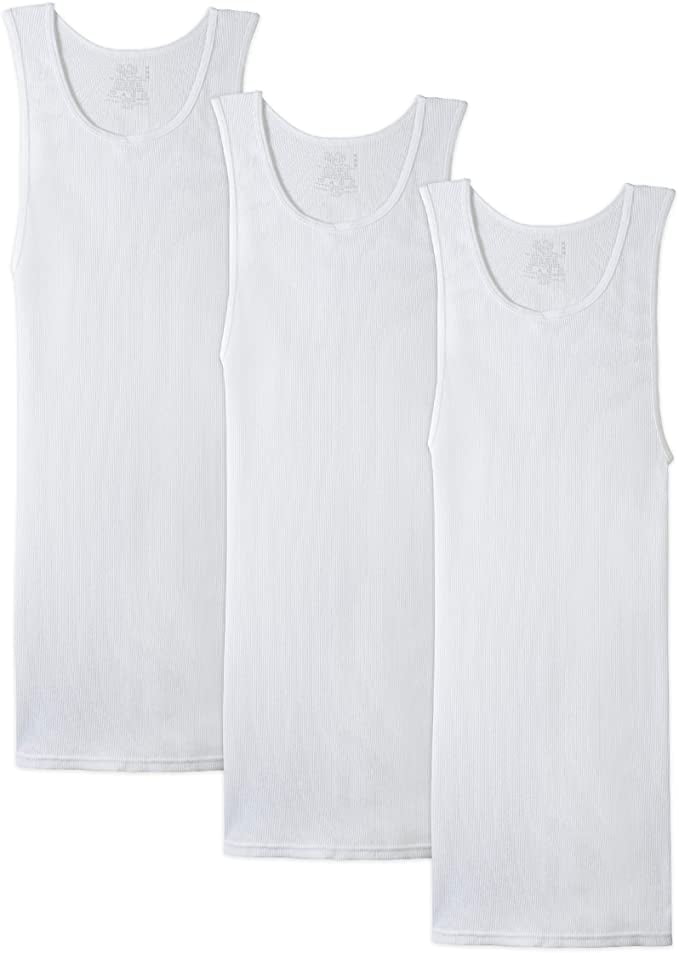 Fruit of the Loom Tall Men's White V 