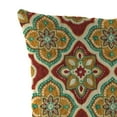thumbnail image 5 of Jordan Manufacturing 16" x 16" Adonis Jewel Crimson Medallion Square Outdoor Throw Pillow (2 Pack), 5 of 14