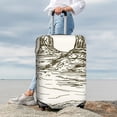 thumbnail image 5 of Cauagu Wild West Desert With Cowboy Print Travel Luggage Cover,Travel Dust-proof Suitcase Cover Softside Suitcase Protector for 18-32inch,Not Included Suitcase, 5 of 8