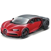 Bugatti Chiron Sport 16 Red and Black 1/18 Diecast Model Car by Bburago