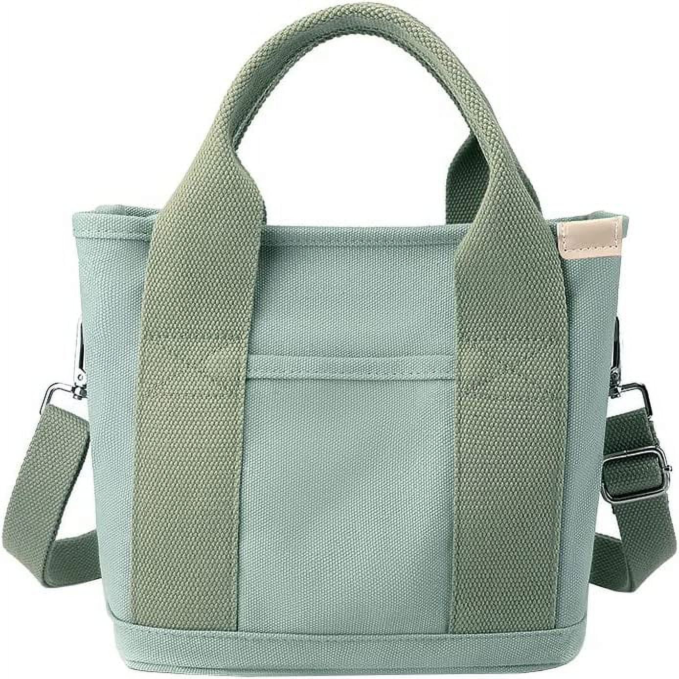 Simple Modern Tote Bag for Women | Work Laptop Tote Bags | Shoulder Bag with Crossbody Strap and Pockets Water-Resistant | 22 Olive