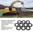 thumbnail image 3 of Bucket Pin Shim Kit, Tighten Loose Joints Stop Dirt Spilling 65mm Excavator Bucket Shims  for CAT  311C, 3 of 7