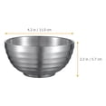 thumbnail image 2 of WHAMVOX  Restaurant Ramen Bowl Retro Style Bowls Soup with Lids Silver, 2 of 8