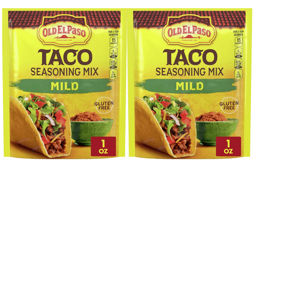 Old El Paso Taco Seasoning Mix Mild 1oz pack of 2
