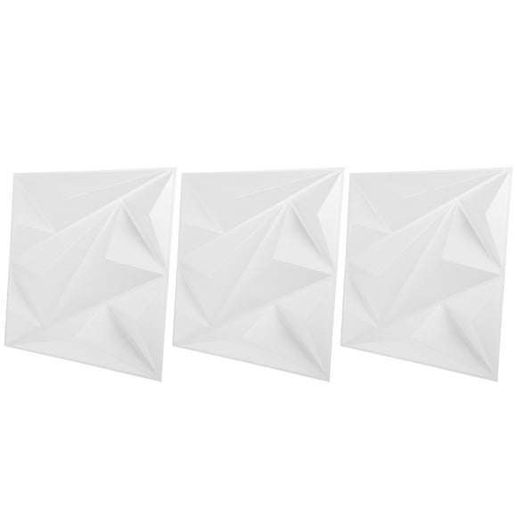 KONTONTY 3Set 3D Wall Panels for Living Room Wall Coverings Panel Fire Retardant 12x12in