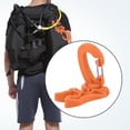 thumbnail image 4 of Buceo doble BCD soporte de manguera Clip regulador retenedor hebilla gancho para snorkel (naranja), 4 of 9