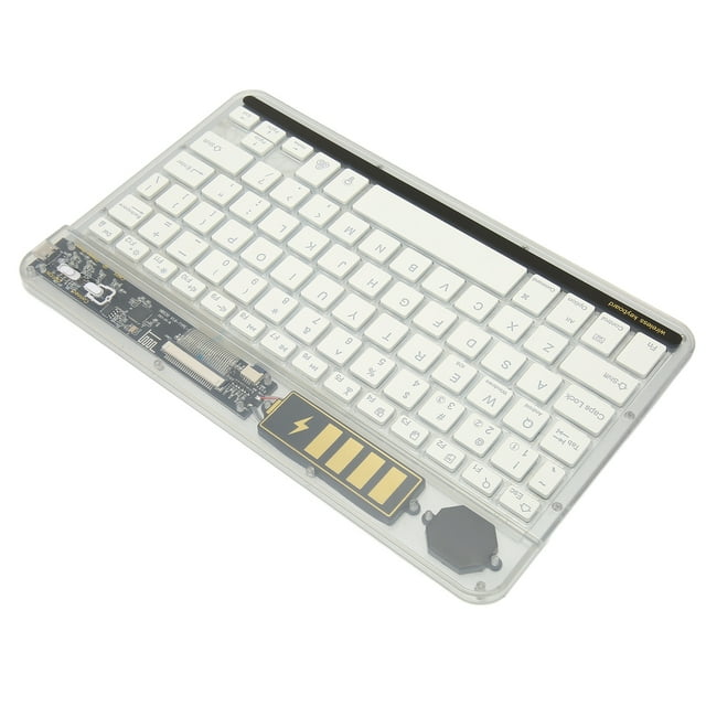 10in Transparent Sans Fil Bluetooth Rétroéclairage Clavier Bluetooth Clavier Artisanat Exceptionnel