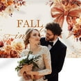 thumbnail image 2 of 7x5FT Fall in Love Backdrop Bridal Shower Autumn Floral Bowknot Wedding Engagement Photography Background Bridal Shower Party Decoration Supplies Cake Table Banner Photo Booth Studio Props, 2 of 6