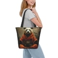 thumbnail image 6 of KLL Tote Bag for Women Jungle Meditating Panda Print Shopping Grocery Reusable Bags for Office School Shopping Travel, 6 of 6