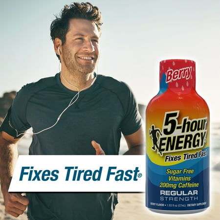 5-hour Energy Shot, Regular Strength, Berry, 6 Count
