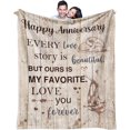 thumbnail image 1 of LHSHID Wedding Gifts for Couples Anniversary Marriage Gift for Mr Mrs Married/Newlywed Couple Gift Ideas Mr. and Mrs. Gifts for Couple Unique Mr Mrs Throw Blanket 50x60in, 1 of 6