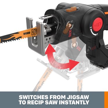 WORX JawSaw 20V Cordless Electric Chainsaw + AXIS 2-in-1 Saw Kit | 4.0Ah Battery Included