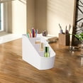thumbnail image 4 of Small Multifunctional Desk Organizer, Plastic Caddy with Compartments for Pens, Brushes and Bathroom Accessories, 4 of 6