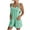 Tender Green, variant on gakvbuo Jumpsuits For Women Summmer Dressy Wedding Womens Fashion Summer Solid Casual Sleeveless Suspender Short Jumpsuit