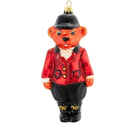 Christopher Radko Company 6.50In Tally Ho, Glass, Ornament Teddy Bear 981080