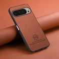 thumbnail image 2 of Dteck Case for Google Pixel 9 Pro XL,Slim Premium Canvas Grain PU Leather,Soft TPU Bumper,Non-Slip Anti-Scratch Shock-Absorbent,Protective Phone Cover for Google Pixel 9 Pro XL,Brown, 2 of 8