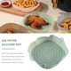 thumbnail image 4 of Freidoras de Aire de 20 Cm, Bandeja para Hornear en el Horno, Cesta para Pollo Frito, Alfombrilla, Freidora de Aire, Olla de Silicona, Reemplazo Redondo, SartéN para Parrilla Verde, 4 of 5