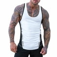 thumbnail image 1 of Chaleco de gimnasio para hombre Racerback Bodybuilding Muscle Tank Top Entrenamiento Singlets Fitness ZefeiWu 8390614045835, 1 of 1