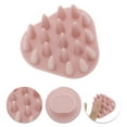 thumbnail image 3 of Unique Bargains 1 Pc Triangle Hair Shampoo Brush for Head Massage 3.15"x3.07"x2.36" Pink, 3 of 6