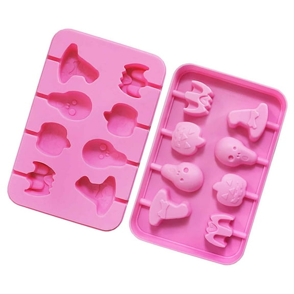 Moocorvic 8 Even Halloween Lollipop Silicone Manual Candy Food Grade Does Not Match The Stick