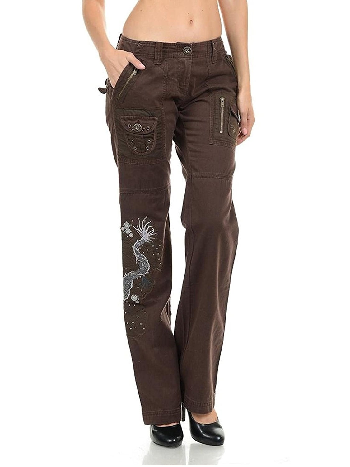 multi pocket trousers womens