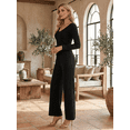thumbnail image 4 of Conjunto 2 Piezas Blusa Manga Larga Y Pantalón Ajuste Cómodo Sofisticado para Mujer, 4 of 5