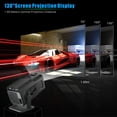 thumbnail image 4 of Projector 1080P Decoding Keystone Correction Mini Portable Projector Voice Control Synchronous Screen Function Diffuse Imaging with Stand 360° Free Adjustment Up to 130 inch Large Screen for Office, 4 of 8