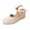 White, variant on Fiaer Wedges Platform Sandals for Women Comfortable Closed Toe Sandals Hollow out Sandals with Ankle Strap Buckle Summer Dressy Vacation Shoes White 9.5