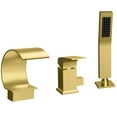 thumbnail image 4 of EVERSTEIN Bathtub Faucet Waterfall Mixer Faucet with Hand Shower Deck Mount - 7'6" x 9'6" Yellow, 4 of 5