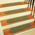 thumbnail image 1 of Rhody Rug KA63A008X028-13 Katie Multi Braided Stair Tread, Sage - Set Of 13, 1 of 1