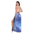 thumbnail image 3 of FORMRS Womens Long Sarong Beach Wrap Semi-Sheer Bikini Skirt Bathing Swimsuit Cover Up, Crystal Ball, 3 of 7