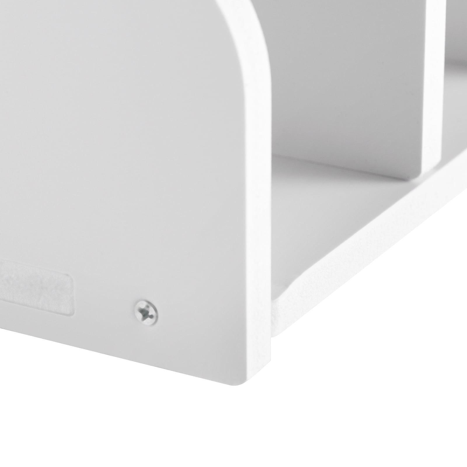 4 Tier Desk Organizer for Office, Desktop Storage Cabinet File Holder with 2 Side Storage Cabinets, Storage Organizer Filing Case for Office Bedroom Home, (White)