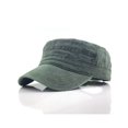 thumbnail image 2 of Sonducket Gorro estilo gorra de cadete básico y desgastado de algodón Sombreros verde, 2 of 6