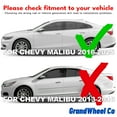 thumbnail image 3 of GrandWheel Co Window Deflectors Smoke Tinted In-Channel Side Window Vent Visor Deflectors Rain Guards Compatible with Malibu 2016-2025 - 4pcs. GW0895, 3 of 9