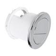 thumbnail image 4 of Pneumatic Drain Valve Button Double Drain Switch Button Round Flush Valve Toilet Replacement Button For Bathroom Accessories Silver, 4 of 9