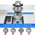 thumbnail image 5 of Stainless Steel Sink Stopper for Kitchen Drain Disposal, 85mm, 5 of 8