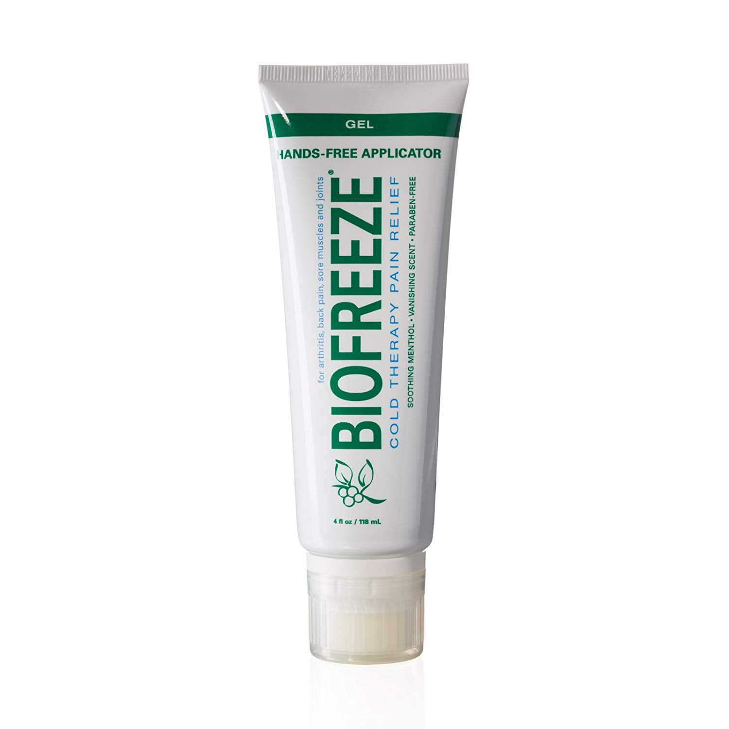 Biofreeze Pain Relief Gel for Arthritis, 4 oz. Tube with HandsFree