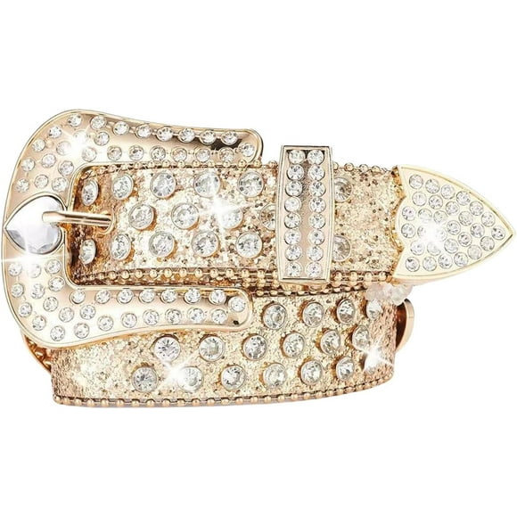 QWQJ Elegant Waist Belt Studded Heart For Street Dance Glitters Belt Livehouse Punk Waist Chain Blingbling Rhinestones
