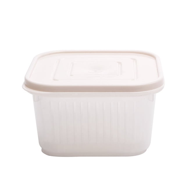 ziyahi PP Drain Sealed Crisper Fruit Fresh Containers Case Food Fridge Storage Box Kitchen Supplies