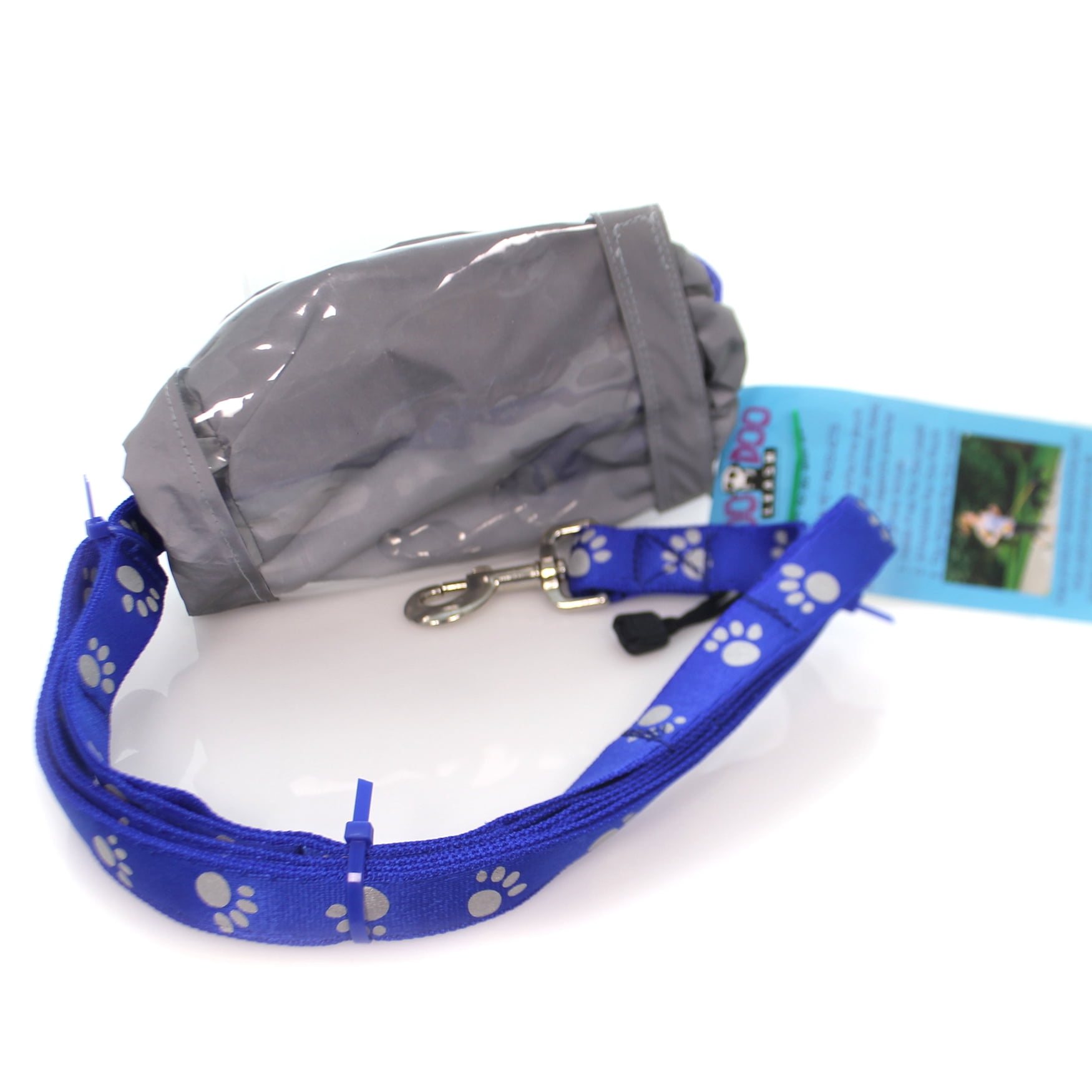Animal Hands-Free Leash Fabric Dog Walking Pet Handsfree Blue