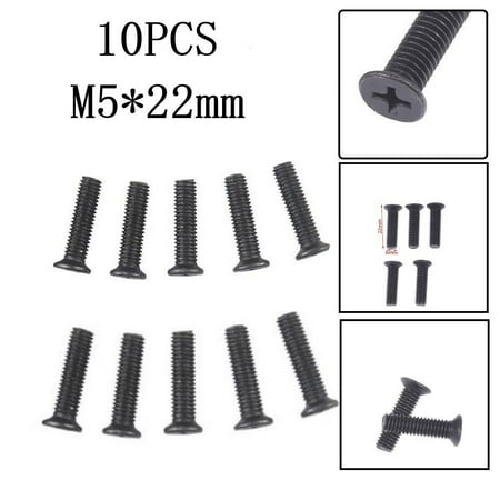 

10Pcs Fixing Screw M5/M6 22mm Left Hand Thread for UNF Drill Chuck Shank Adapter