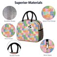 thumbnail image 4 of Womens Pioneer Flower Floral Print Pattern Lunch Box for Work,Insulated Lunch Bag for Women,Loncheras Para Mujer,Leakproof Adult Lunch Bag for Work,Beach,Travel,Picnic,Camping, 4 of 6